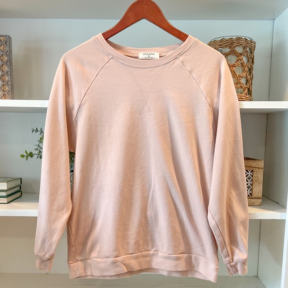 Zenana Outfitters Tops - Zenana Cotton Pullover Sweatshirt